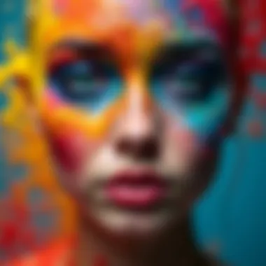 Expression Through Art: A Path to Self-Worth A vibrant art piece symbolizing creativity and personal expression