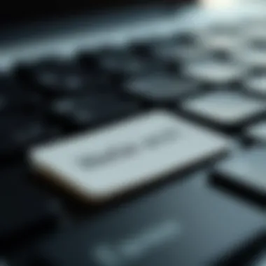 Close-up of a keyboard with thoughtful messaging