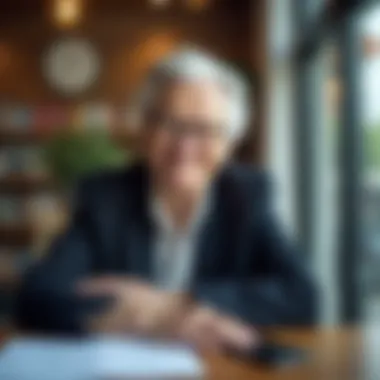 Flexibility in Part-Time Roles Part-time job setting showcasing flexibility for older adults