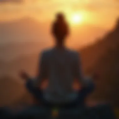 Mindfulness for Enhanced Focus A person practicing mindfulness, embodying mental clarity and focus.