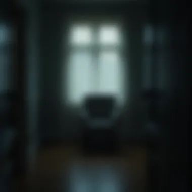 Solitude vs Loneliness A cozy room with a single chair and dim lighting, illustrating the concept of solitude versus loneliness.