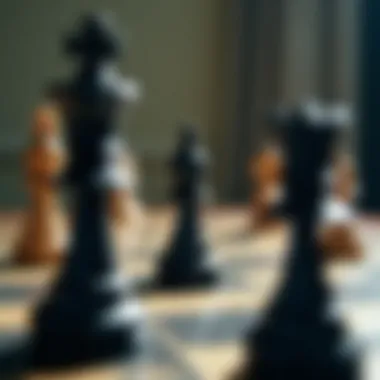 A strategic chess game symbolizing workplace strategy