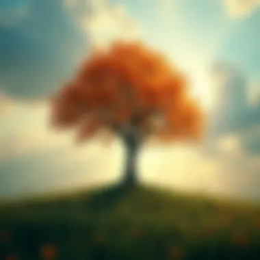Growth and Resilience in Adversity A vibrant tree representing growth and resilience