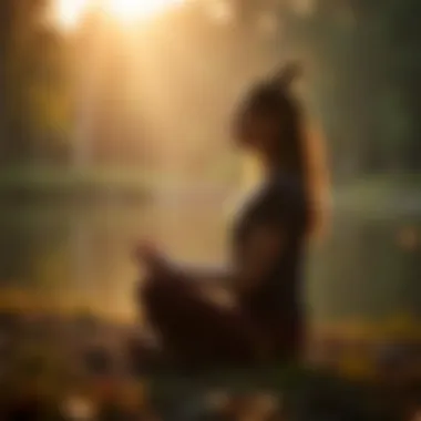 Mindfulness for Emotional Clarity A person engaging in mindfulness meditation