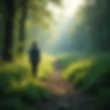Emotional Tranquility in Nature A serene landscape symbolizing emotional tranquility