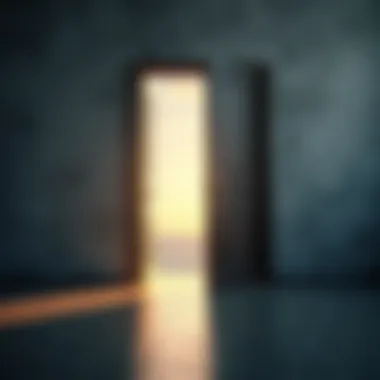 Embracing New Opportunities An open door symbolizing new opportunities ahead