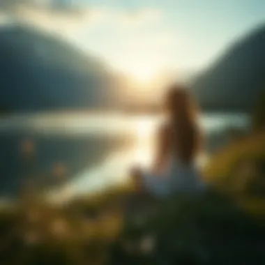 Finding Inner Peace A serene landscape reflecting inner peace
