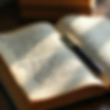 The Beauty of Handwritten Reflection An open journal with beautiful handwritten notes