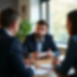 A manager actively engaging with team members during a meeting