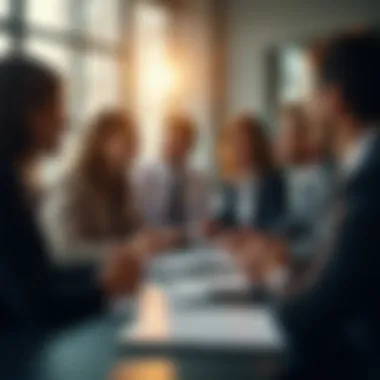A visual representation of effective communication within a team